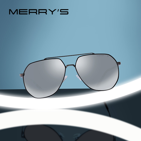 MERRYS DESIGN Men Classic Pilot Sunglasses HD Polarized Sun glasses For Driving Luxury Shades UV400 Protection S8220 ► Photo 1/1