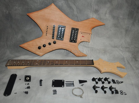 DIY Electric Guitar Kit Mahogany Body Maple Neck Rosewood Fingerboard ► Photo 1/6