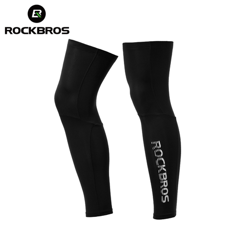 ROCKBROS Anti UV400 Cycling Leg Warmers Compression Knee Pad Protector Leg Sleeves Outdoor Sports Safety Soccer Running Leggings ► Photo 1/6
