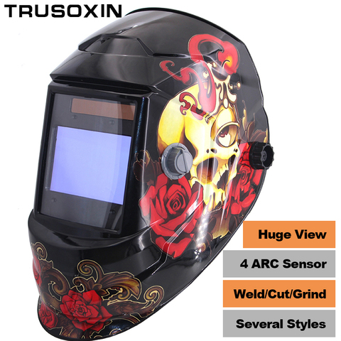 NEW Clown Big View Eara 4 Arc Sensor DIN5-DIN13 Solar Auto Darkening TIG MIG MMA Grinding Welding Mask/Helmet/Welder Cap/Glasses ► Photo 1/6