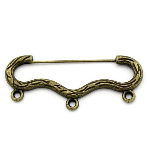Doreen Box Lovely Connectors Bend Antique Bronze 4.6x2cm,10PCs (B23160) ► Photo 1/1