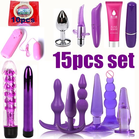 15pcs/set New Arrive Men Women Butt Plug Jelly Toys Sex Toys BDSM Beads Vibrator sex toys Dildo Adult sex products Masturbatio - Price history & Review | AliExpress Seller - Adult Sexy 15pcs/set New Arrive Men Women Butt Plug Jelly Toys Sex Toys BDSM Beads Vibrator sex toys Dildo Adult sex products Masturbatio - Price history & Review | AliExpress Seller - Adult Sexy