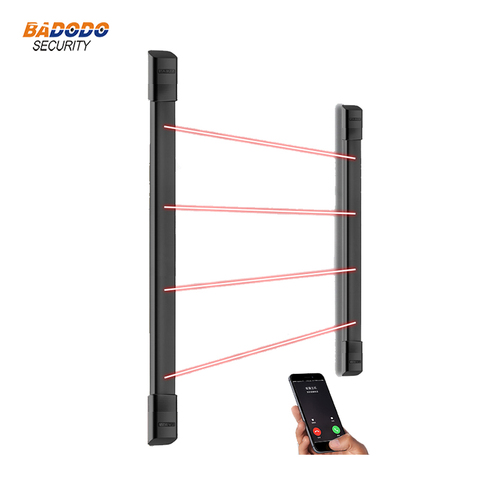 IP66 waterproof 4 beams wireless 433MHz Active Infrared barrier fence infrared beam Sensor detector alarm 10m detect distance ► Photo 1/1