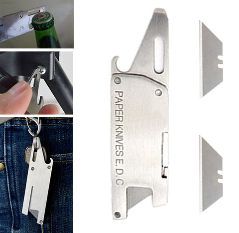 multipurpose paper knife cutter Utility blade pocket tool cut multi parcel letter open multifunction package opener sharp razor ► Photo 1/1