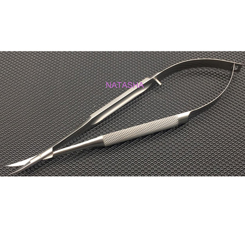 12cm bend head micro Cornea scissors Hand tool Surgery stainless steel Ophthalmic Instruments high quality ► Photo 1/4