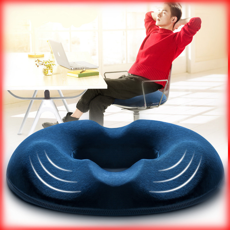 Purenlatex Coccyx Chair Cushion Comfort Memory Foam Seat Orthopedic Pillow  for Lower Back Tailbone and Sciatica Pain Relief