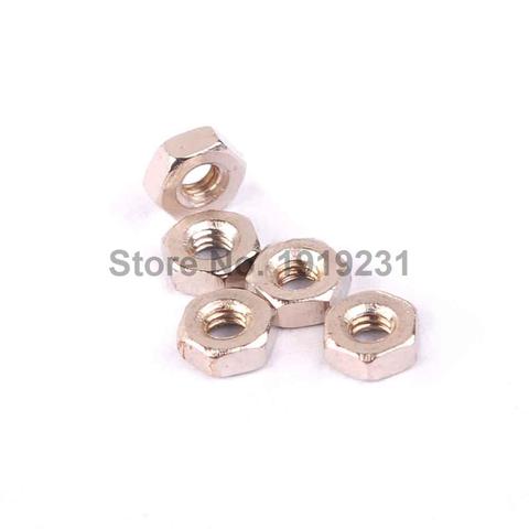 100pcs/lot Metric thread M2 Stainless Steel Hex Nuts ► Photo 1/3