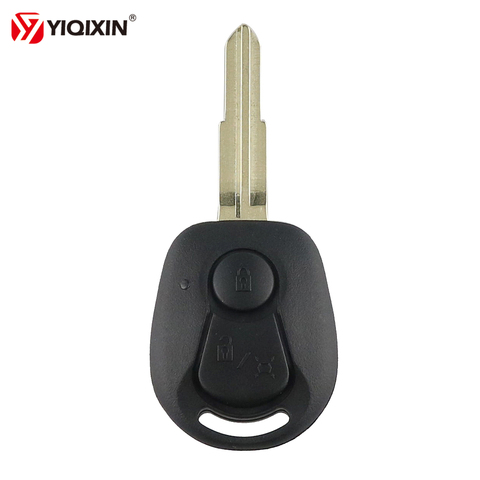 YIQIXIN 2 Button Remote Key Case For Ssangyong Actyon Kyron Rexton Replacement Uncut Bblade Key Shell Cover Case ► Photo 1/4