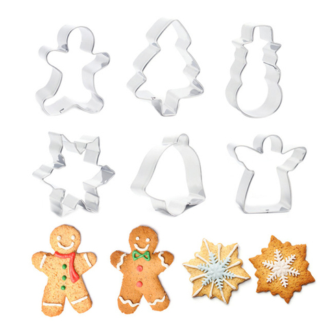 Very Simple And Practical Christmas Animal Shape Stainless Cake Decorating Tools,Baking Biscuits And Cookies Mold,Direct Selling ► Photo 1/6