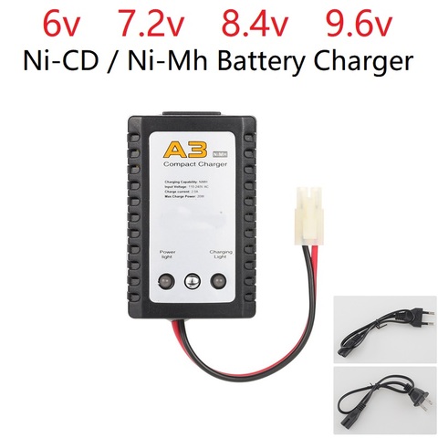 Professional edition A3 Charger 6v 7.2v 8.4v 9.6v Battery Charger for NiCd NiMH battery with Tamiya Plug Kep-2p Plug For RC toys ► Photo 1/4