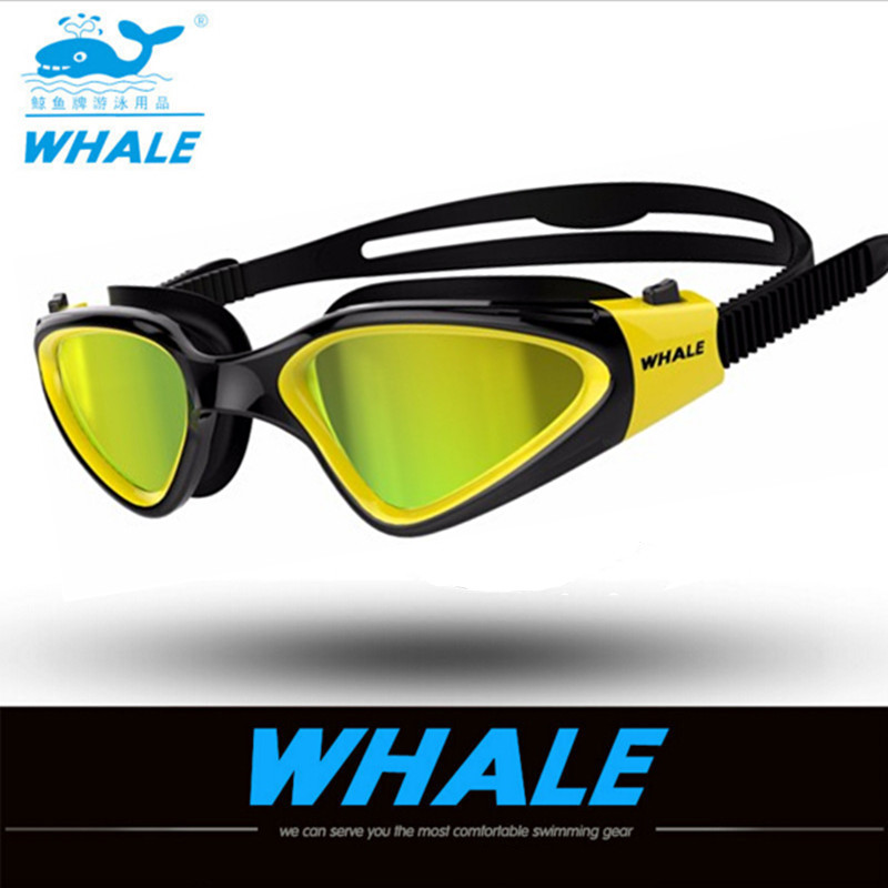 Whale Swimming Antifog Anti-ultraviolet Goggle Waterproof swim Adult Glasses 
