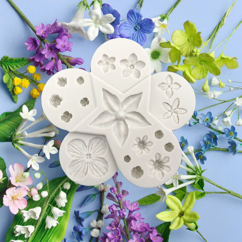Aouke Flower Pro Ultimate Filler  Silicone Decorating Molds Cake Silicone Mold Sugarpaste Candy Chocolate Gumpaste Clay Mould ► Photo 1/6
