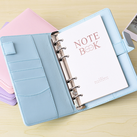 RuiZe cute notebook A5 spiral planner A6 pu leather note book