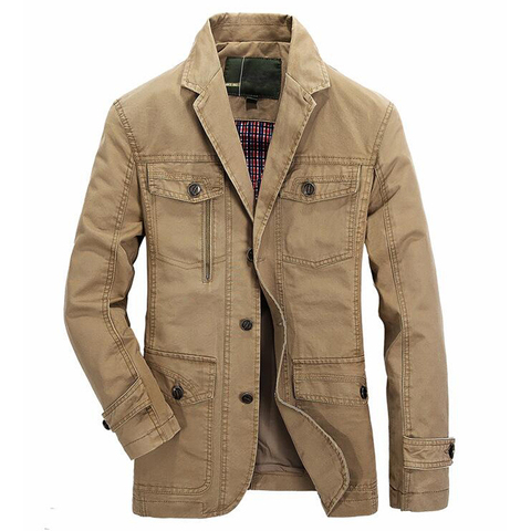 Men washed cotton casual blazer brand military jacket blazers mens spring autumn suit coat male blazer casaco masculino jackets ► Photo 1/1