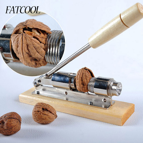 FATCOOL Hot Sell Walnut Nut Hazelnut Hazel Cracker Nutcracker Clamp Plier Sheller Crack Almond Kitchen Clip Tool ► Photo 1/6
