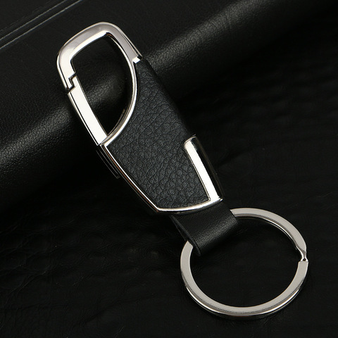 Automotive Accessories Men Leather Key Chain Metal Car Key Ring Keys Holder Waist Hanged Key Rings Leather Keyrings Keychain ► Photo 1/6