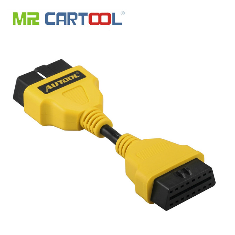 AUTOOL 1M 16PIN OBD2 OBDII Cable Connector OBDII 16pin Extension Cable OBD2 Extension Adapter Cable