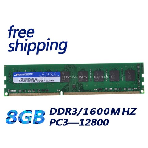 KEMBONA DDR3 8GB Memoria Ram ddr3 1600 For A-M-D motherboard Desktop PC3-12800 Brand New Lifetime Warranty Free Shipping ► Photo 1/2