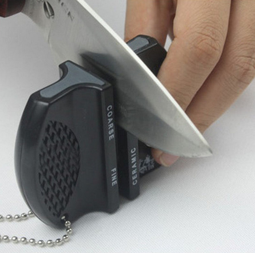 Knife Sharpeners Pocket Knives  Ceramic Kitchen Tools Accessories -  Portable Mini - Aliexpress
