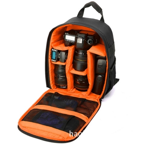 Multi-functional Camera Backpack Video Digital DSLR Bag Waterproof Outdoor Camera Photo Bag Case for Nikon Canon DSLR ► Photo 1/6