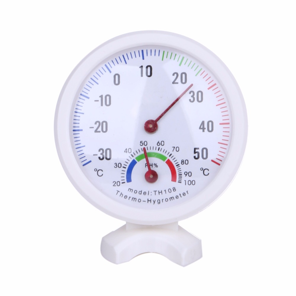 1PC Bell-shaped Scale Thermometer Hygrometer Wall Mount Temperature Measure YJEY 
