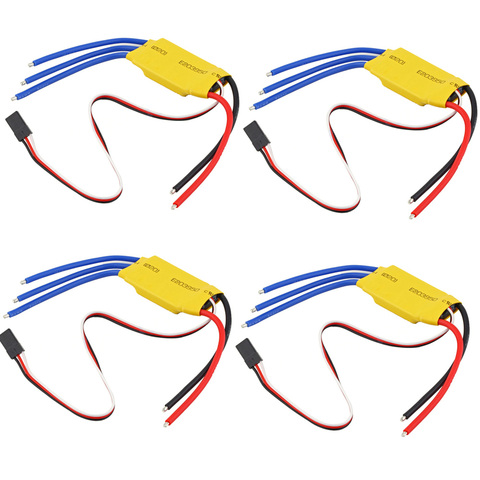 4pcs/lot XXD HW30A 30A ESC Brushless Motor Speed Controller RC BEC ESC T-rex 450 V2 Helicopter Boat for FPV F450 Mini Quadcopter ► Photo 1/6