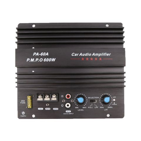 12V 600W  Car Audio Power Amplifier Powerful Bass Subwoofers Amp PA-60A Black Car Amplifier Board ► Photo 1/6
