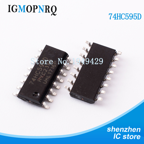 50PCS/lot 74HC595D SOP16 74HC595 SN74HC595DR Counter shift register 8bit New original ► Photo 1/1