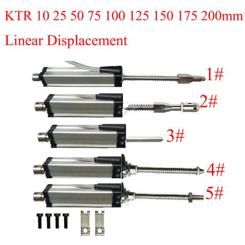 Displacement Transducer Scale KTR 10mm25 50 75 100 125 150 175 200mm Linear Displacement Sensor Automatic Reset Electronic Ruler ► Photo 1/6