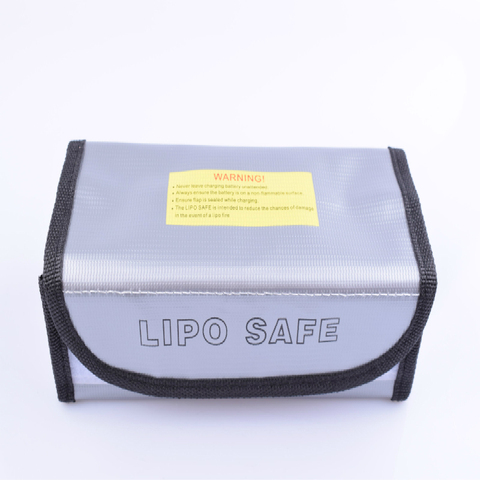 Fireproof water proof Lipo Battery Safe Bag for Charge & Storage  Battery,Charger,Motor,ESC ,RC Planes Cars Boat 185mm*75mm*60mm ► Photo 1/6