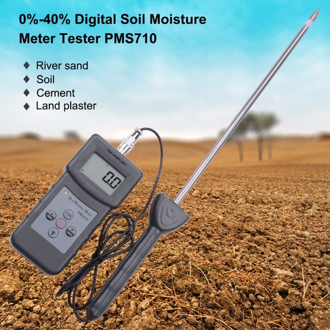 High precision soil moisture analyzer river sand/soil/cement/glass powder hygrometer 0-50%Digital Soil Moisture Meter Test Tool ► Photo 1/6