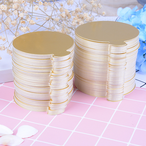 100PCS/Pack Round Cake Base Disposable Paper Coasters Practical Cupcake Board Portable Serve Bases for Cake ► Photo 1/6