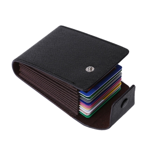 High Quality Fashion Business ID Credit Card Wallet Holder Name Cards Case Pocket Organizer ► Photo 1/6
