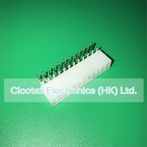 5557-24W 4.20mm 24-pin ATX connector 24 -pin 90 -degree bend pin socket 555724W ► Photo 1/1