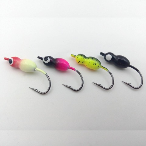 4Pcs Fishing Lures The New Metal Bait Ice Jig 4Color Four Sets 25mm/2.5g Mini Lead Winter Fishing Hook ► Photo 1/5
