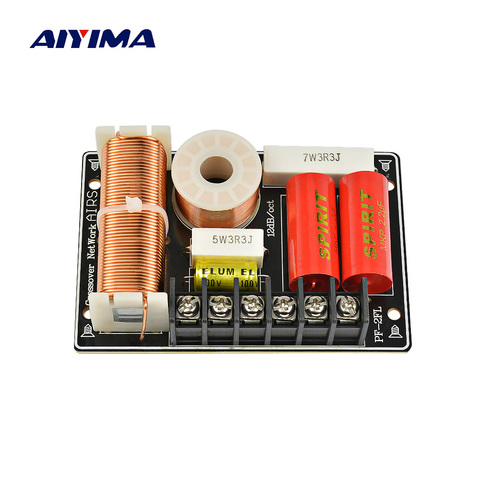 AIYIMA Active Speakers Frequency Divider Filter Tweeter Subwoofer 200W 2Way Crossover Audio Board For Speaker Parts Sound System ► Photo 1/6
