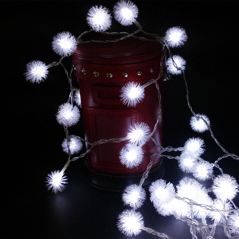 YIYANG 1.5M 10Leds Christmas Tree Snow Flakes Snowballs LED String Fairy Light Xmas Party Home Garden Garland Decoration Lights ► Photo 1/6