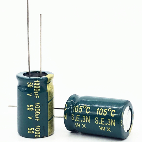 5pc/lot 50V 1000UF high frequency low impedance aluminum electrolytic capacitor 1000uf 50v 20% ► Photo 1/1