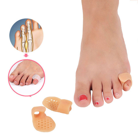 2Pcs Little Toe Thumb Daily Use Silicone Toe Bunion Guard Foot Care Finger Toe Separator Hallux Valgus Toes Separators ► Photo 1/6