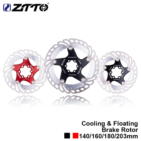 ZTTO MTB Quick Cool Down Bicycle Cooling Disc Brake Floating Rotor 7075 AL Stainless Steel Mountain Road Bike 140/160/180/203mm ► Photo 1/6