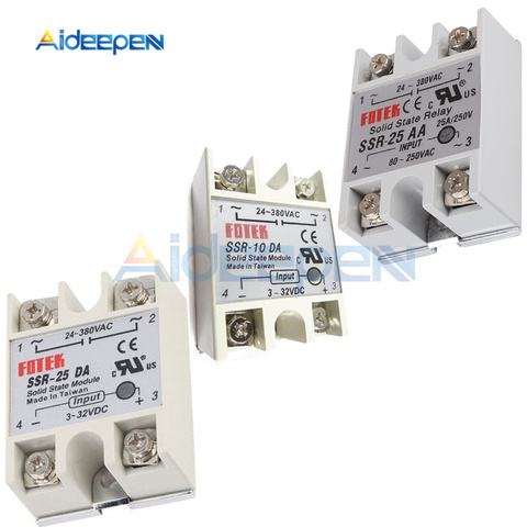 Solid State Relay SSR-10DA 10A SSR-25DA SSR-25AA DC 5-24V to AC 24-380V Solid State Relay Plastic Transparent Protection Cover ► Photo 1/6