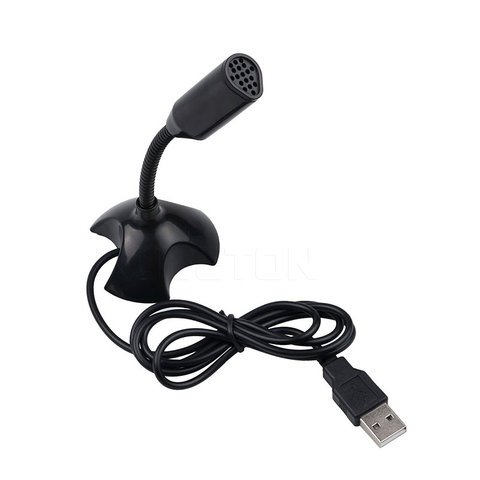 Hot Mini USB Studio Speech Microphone Adjustable Laptop Microphone Stand Mic With Holder For Desktop PC ► Photo 1/5