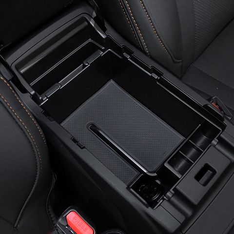 For  Subaru XV 2022 Interior Black Console Glove Central Armrest Box Organizer Storage Tray Car Accessories ► Photo 1/6