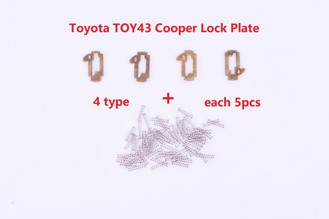 (20pcs) TOY43 Car Lock Reed Locking Reed For Toyota Camry Corolla NO.1.2.3.4 Lock Car Locks Tablets Lock Spring, Locking Reed ► Photo 1/2