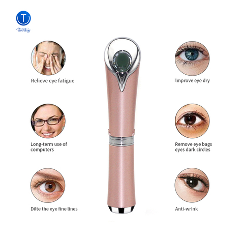 Beauty Care Eye Massager High Frequency Vibration Ionic Facial Infusion Device Eye Wrinkle Remover Relieves Dark Circles Tinwong ► Photo 1/1