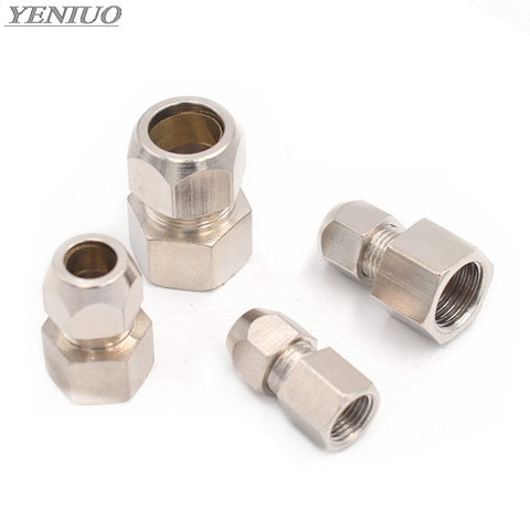 Ring Lock oil Tube Compression Ferrule Tube Compression Fitting Connector tube 4-12mm Female Thread 1/8