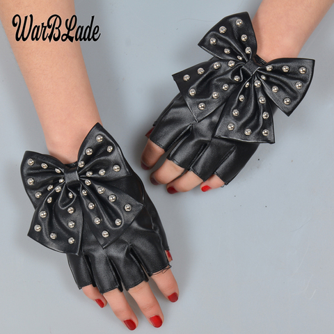Aliexpress Women's Leather Half Palm Gloves WarBLade Fashion