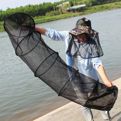 Super Strong 5-Layers Fishing Net PE Material Black Color Drive-In Net Monofilament Small Mesh Fish Net ► Photo 1/6