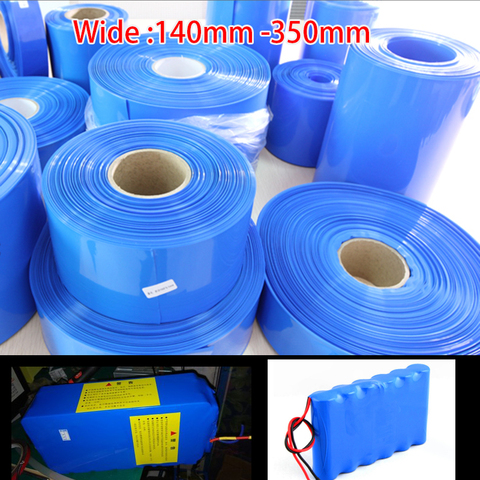 140mm - 350mm 18650 Lithium Battery Heat Shrink Tube Tubing PVC Shrinkable Film Pipe Sleeves Li-ion Wrap Cover Skin Accessories ► Photo 1/1