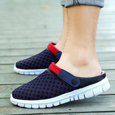 Summer Men Beach Shoes 36-46 Breathable Light Weight Casual Shoes Outdoor Flats Water Shoes Couple Footwear YL488 ► Photo 1/6